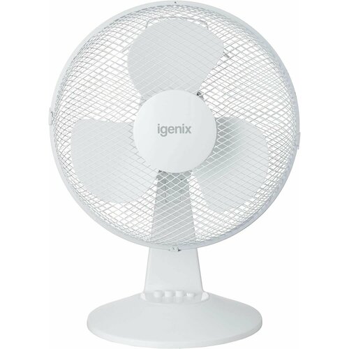 Портативный настольный вентилятор Igenix DF1610 белый 50Вт 3 скорости тихая работа осциллирующий 16 дюймов 1800000₽