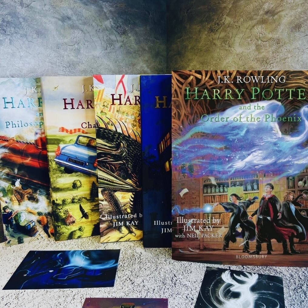 Harry Potter illustrated by Jim Kay, Bloomsbury 5 books set, набор из пяти книг