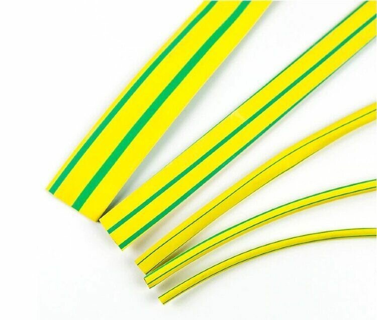 Трубка термоусаживаемая Deray-PBF 1/8 32/16 цвет желто-зеленый 2х1 м DSG Canusa A8880032613