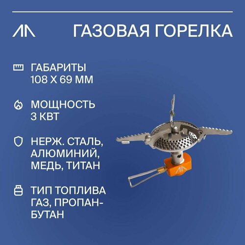 фото Газовая горелка туристическая goraa, система приготовления пищи нет бренда