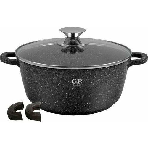 Кастрюля с крышкой GreenPoint 2874-GP, 24 см, 3.9 л