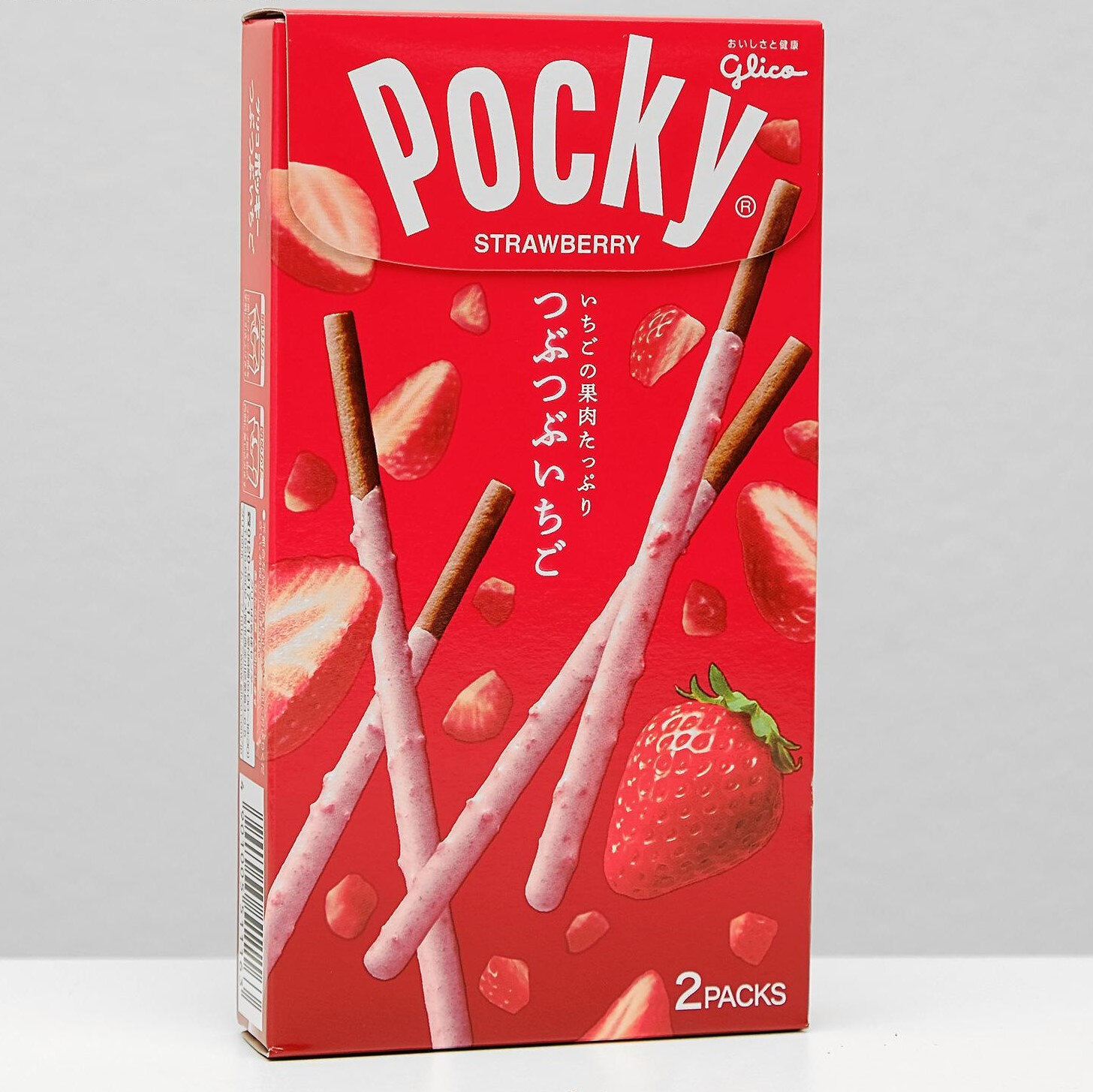 Палочки поки со вкусом клубники и клубничной крошкой / Pocky - Glico Strawberry Taste