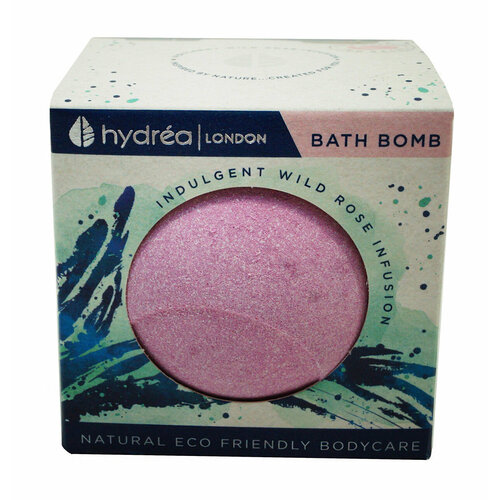 Бомбочка для ванны с ароматом дикой розы / Hydrea London Wild Rose Bath Bomb