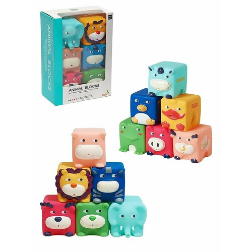 Набор для купания Animal Blocks Зверюшки (6 предметов), H8001