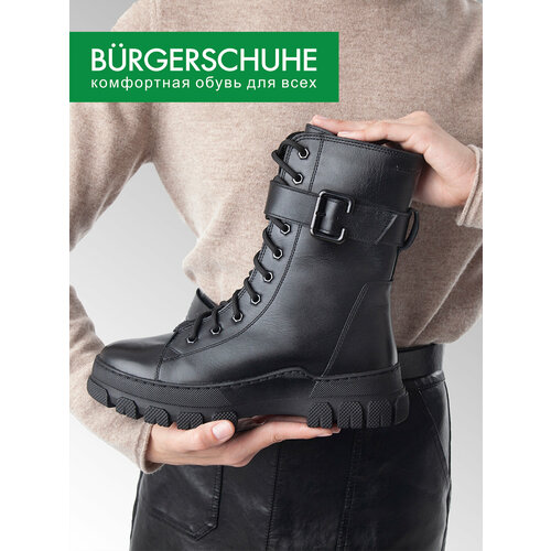 фото Ботинки берцы burgerschuhe, размер 36, черный