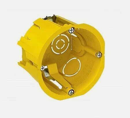 Изображение товара Подрозетник по гипсокартону 68(65)x45мм коробка установочная круглая желтая IP20 Schneider Electric / System Electric Multifix IMT35150 шнайдер - 30 штук