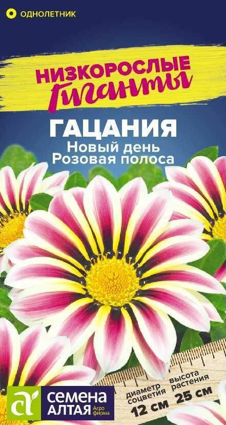 Гацания Новый День Розовая Полоса /5 семян /СемАлт