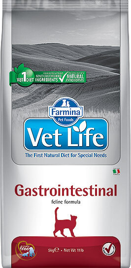 Farmina Vet Life Cat Gastro-Intestinal сухой корм для кошек с желудочно-кишечными заболеваниями 2кг
