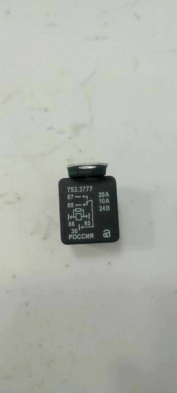 Реле переключающее 5-ти контактное с резистором без кронштейна 24В 20/10А 753.3777-01