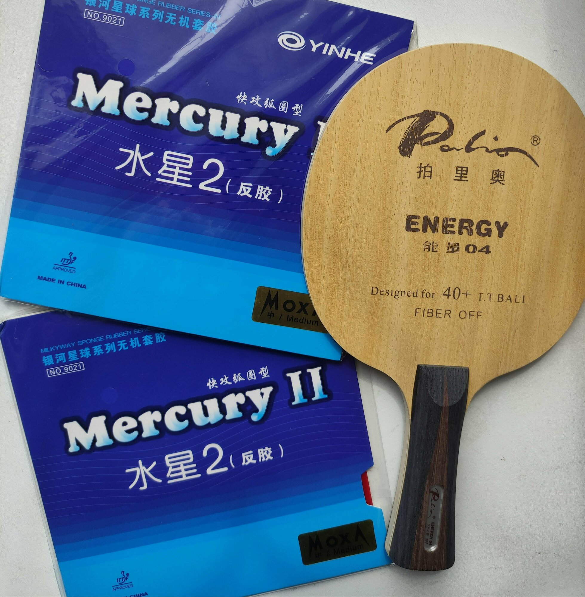 Ракетка для настольного тенниса ручная сборка! Palio energy 04 + Yinhe mercury 2