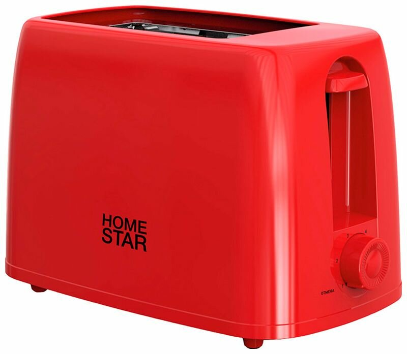 Тостер HomeStar HS-1015 650Вт Красный