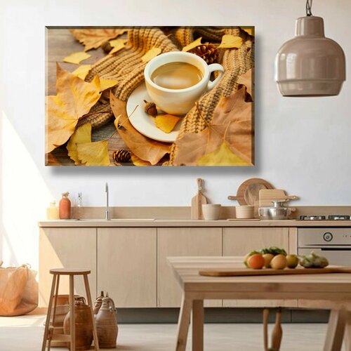 Интерьерная картина на холсте в оранжевых тонах натюрморт 