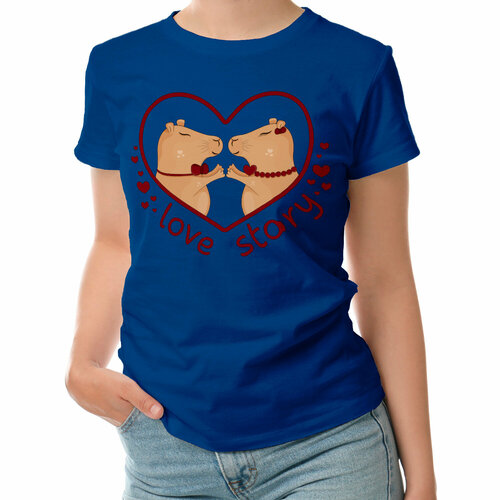 фото Футболка roly, размер 2xl, синий