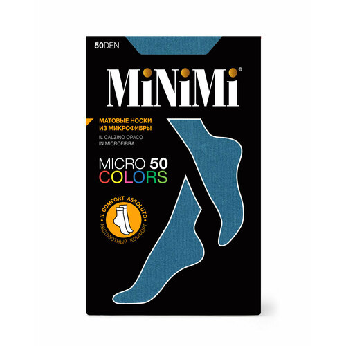 Носки MiNiMi, 50 den, размер 0 (UNI), бирюзовый носки minimi 50 den размер 0 uni синий