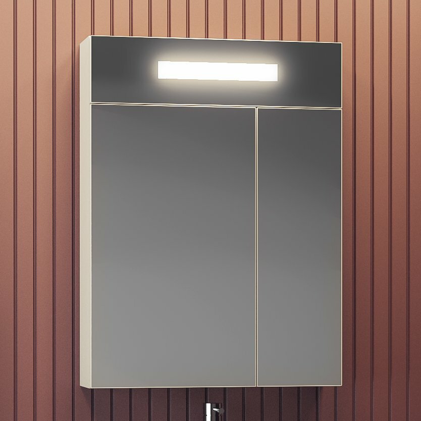 фото Зеркало-шкаф Opadiris Фреш 60 с подсветкой