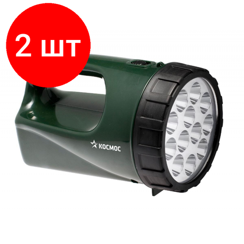 Комплект 2 штук, Фонарь светодиодный аккум. Космос Accu 9199LED, 12 LED , 4V3AH