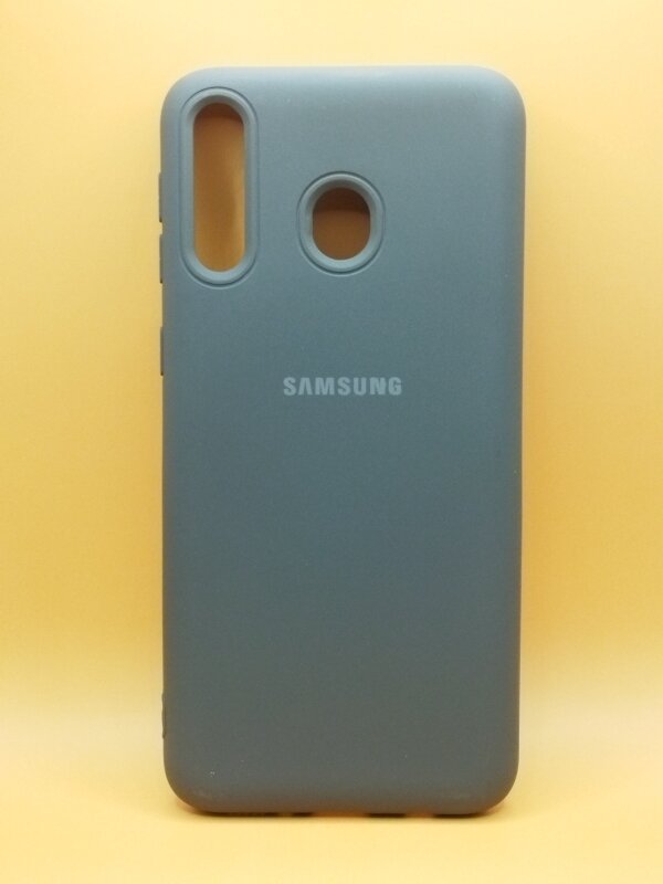 Чехол для Samsung Galaxy A40S клип-кейс, бампер темно-серый