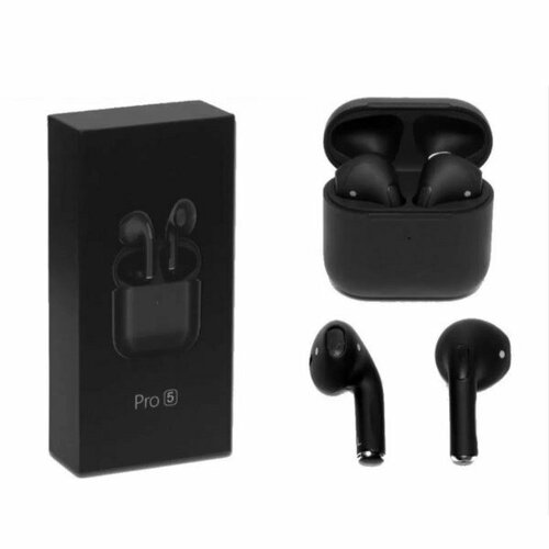 Наушники беспроводные bluetooth черные Pro 5 Black 189000₽