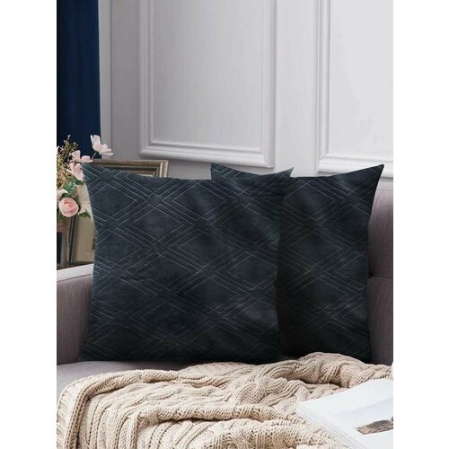 Подушка Galtex декоративная 45х45 комплект 2 шт Константа графит 717₽