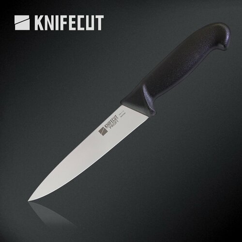 Нож кухонный KNIFECUT, профессиональный, разделочный, для мяса, обвалочный, прямой 15 см