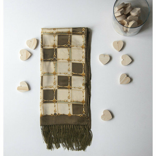 фото Шарф ,186х52 см, коричневый n.laroni