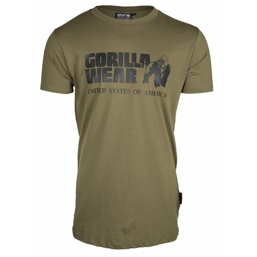 Футболка спортивная Gorilla Wear, размер XXL, хаки майка мужская gorilla wear classic жёлтая размер l