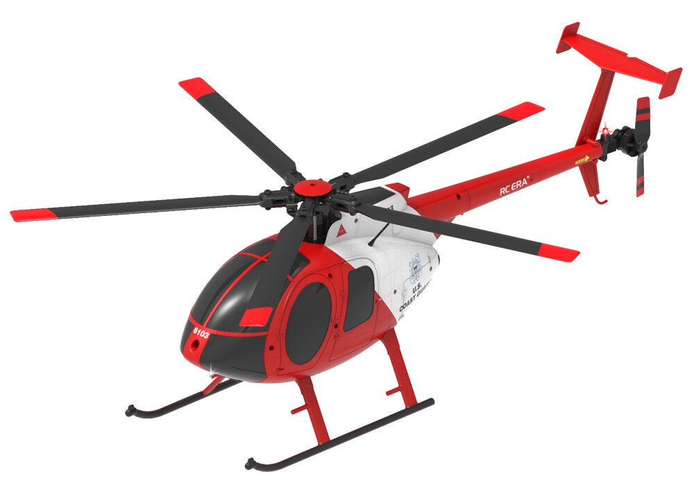 Радиоуправляемый вертолет RC ERA C189 MD500 Gyro Stabilized Helicopter Red/White