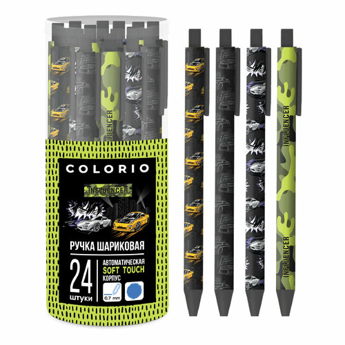 Ручка Colorio аниме, софт-тач, шариковая автоматическая, 14 х 1 х 1 см, COKB-UB-130-PVC24