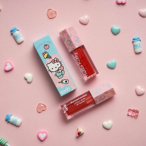 SODA HELLO KITTY Блеск для губ LOVELY BOW #cuteadventure MAMA'S GIFT блеск для губ soda блеск для губ lovely bow cuteadventure mama s gift