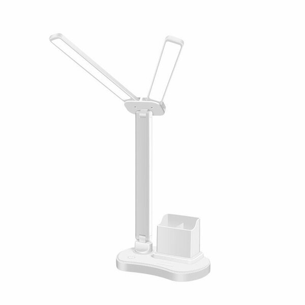 Настольный светильник Двусторонний , светодиодный / настольная лампа с сенсорным управлением / настольная лампа школьника / светильник для работы / белый