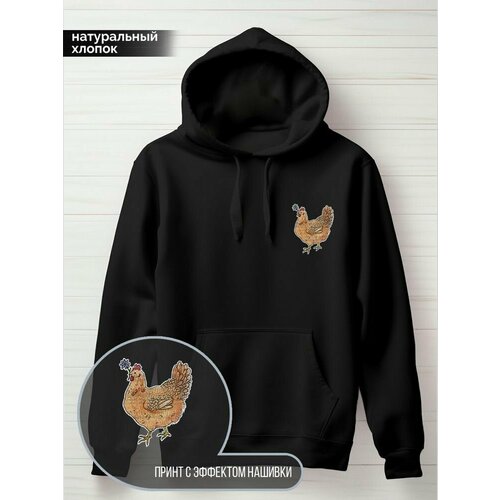 фото Худи hypnotica, размер s, черный