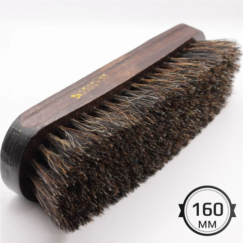 Щетка для Обуви 160мм Натуральная щетина Россия ГОСТ размер щетки 160х45х43 мм обувная из конского волоса для крема