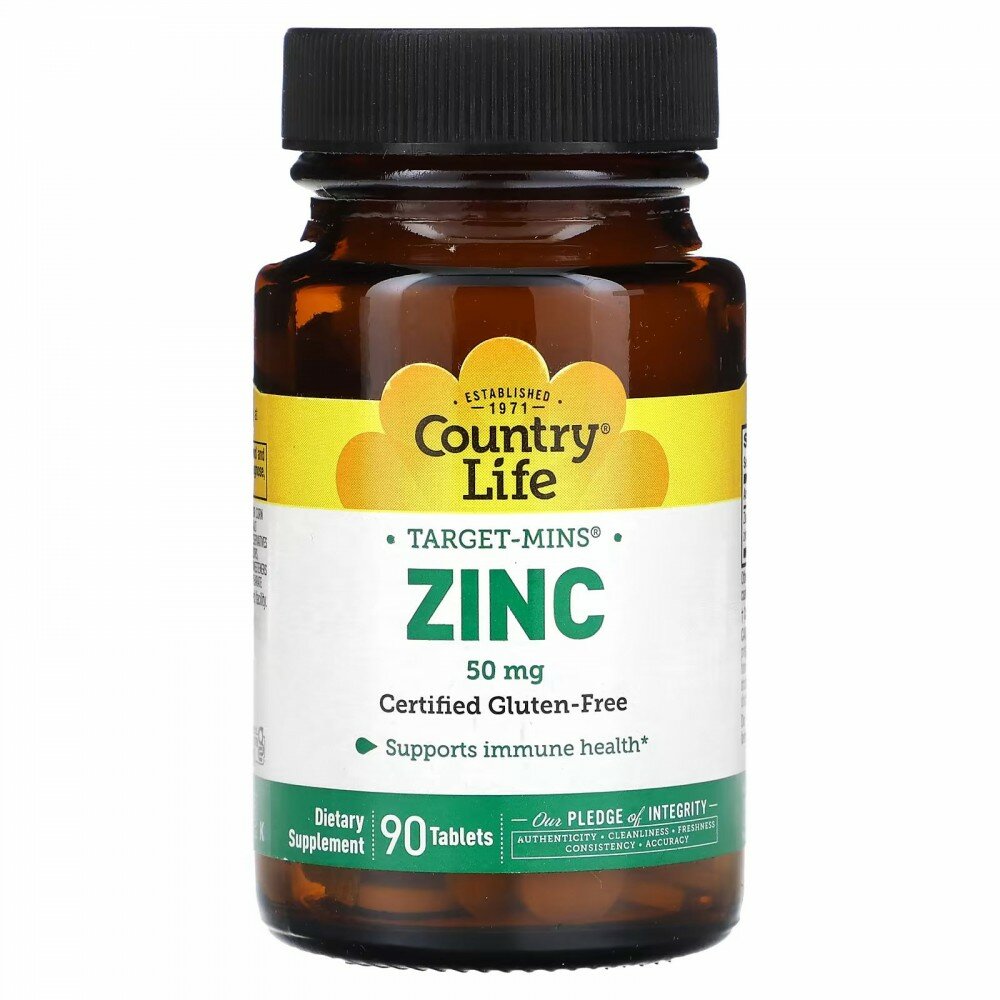 Country Life Target-Mins Zinc 50 mg 90 Tablets