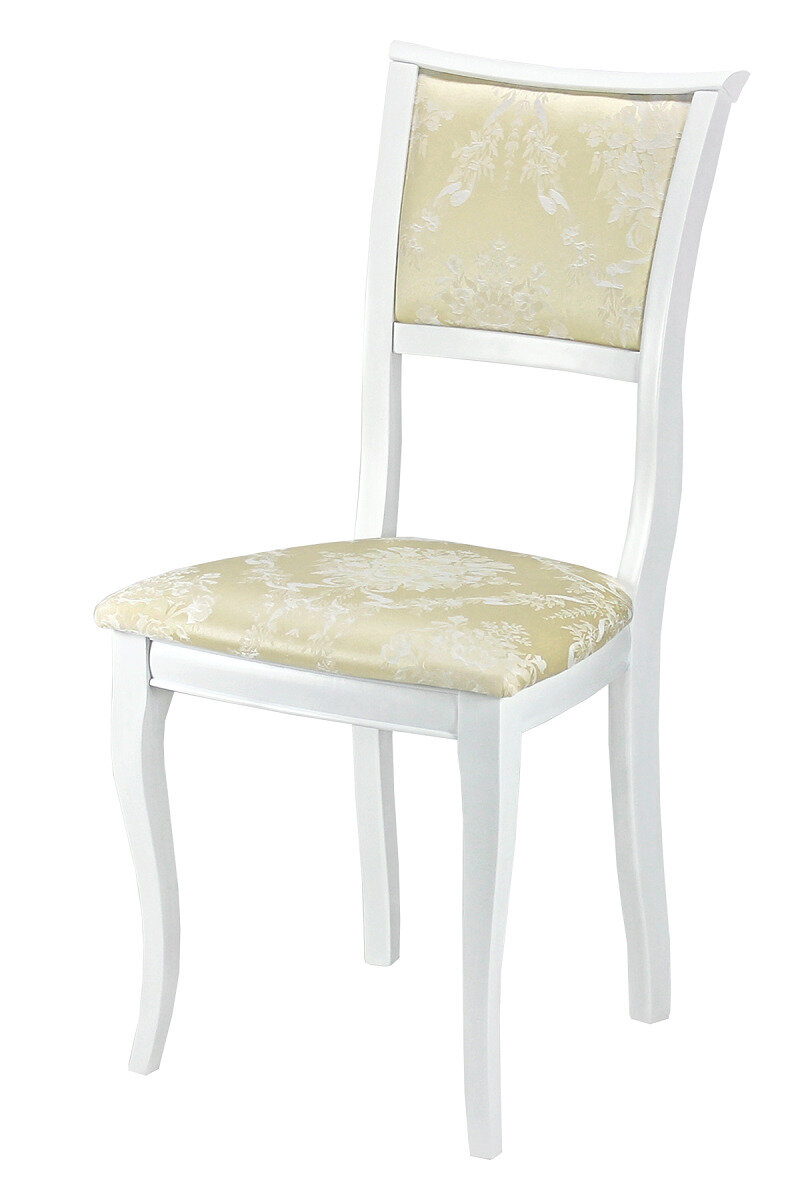 фото Стул деревянный Алессия массив бука, белый, эмаль белая ALP00000501