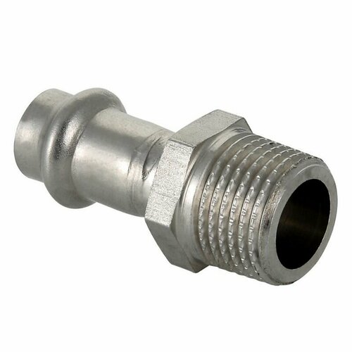 Переходник 35-1 WAAG Heavy Inox пресс-резьба нар сталь нержавеющая 1168₽