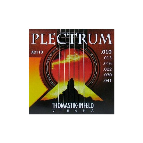 Струны для акустической гитары Thomastik Plectrum AC110 струны для акустической гитары thomastik spectrum sb211t