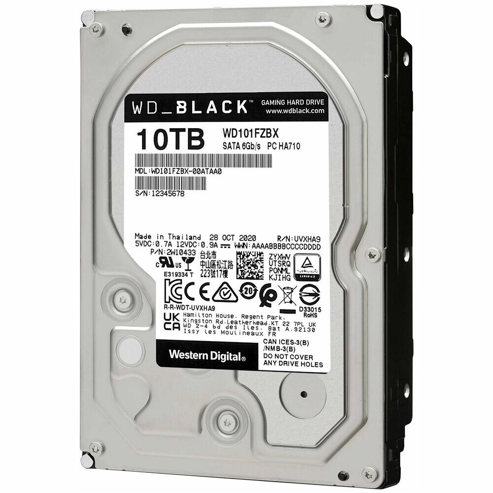 Жесткий диск WD Black , 10ТБ, HDD, SATA III, 3.5" - фото №8