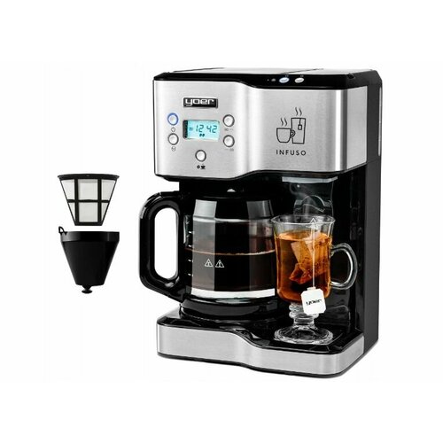 Капельная кофемашина Yoer Infuso 1900 Вт черныйсеребристый 2597200₽