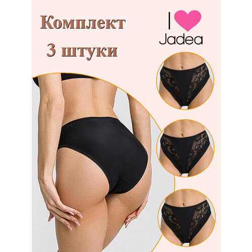 фото Трусы jadea, 3 шт., размер 3, черный