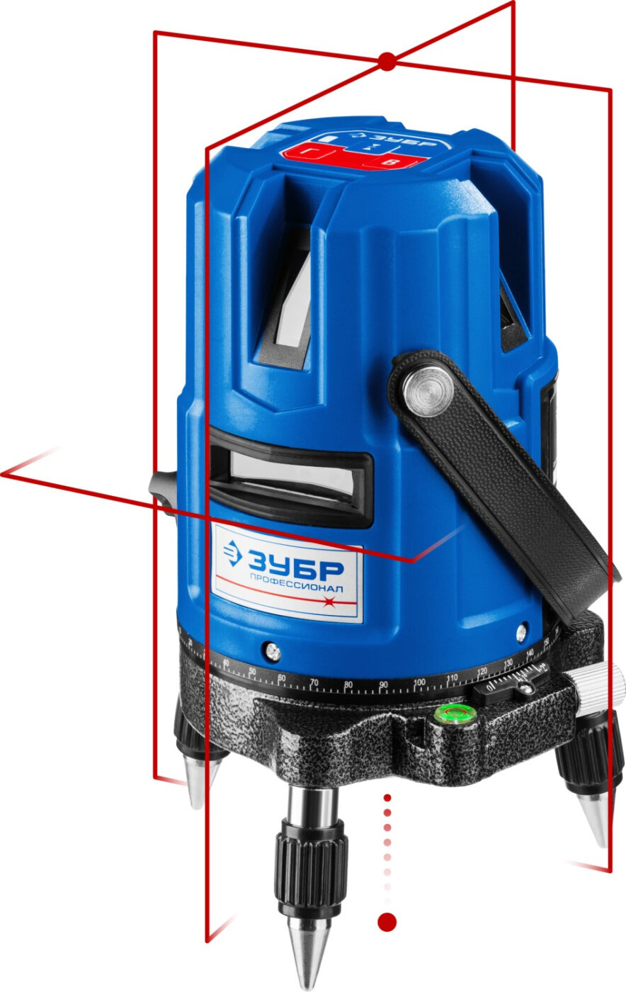 ЗУБР Крест 55, 20 - 70 м, лазерный нивелир, Профессионал (34904)