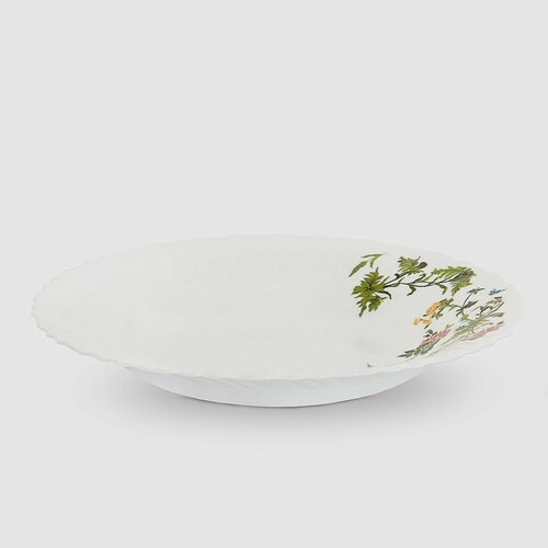 Тарелка суповая Dinova-Saina-Group Цветочный вальс 23 см посуда для кухни 918₽