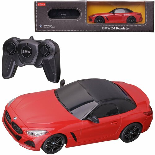 Машинка радиоуправляемая Rastar BMW Z4 New Version, масштаб 1:24, красная радиоуправляемые игрушки rastar модель на радиоуправлении bmw m3 1 24