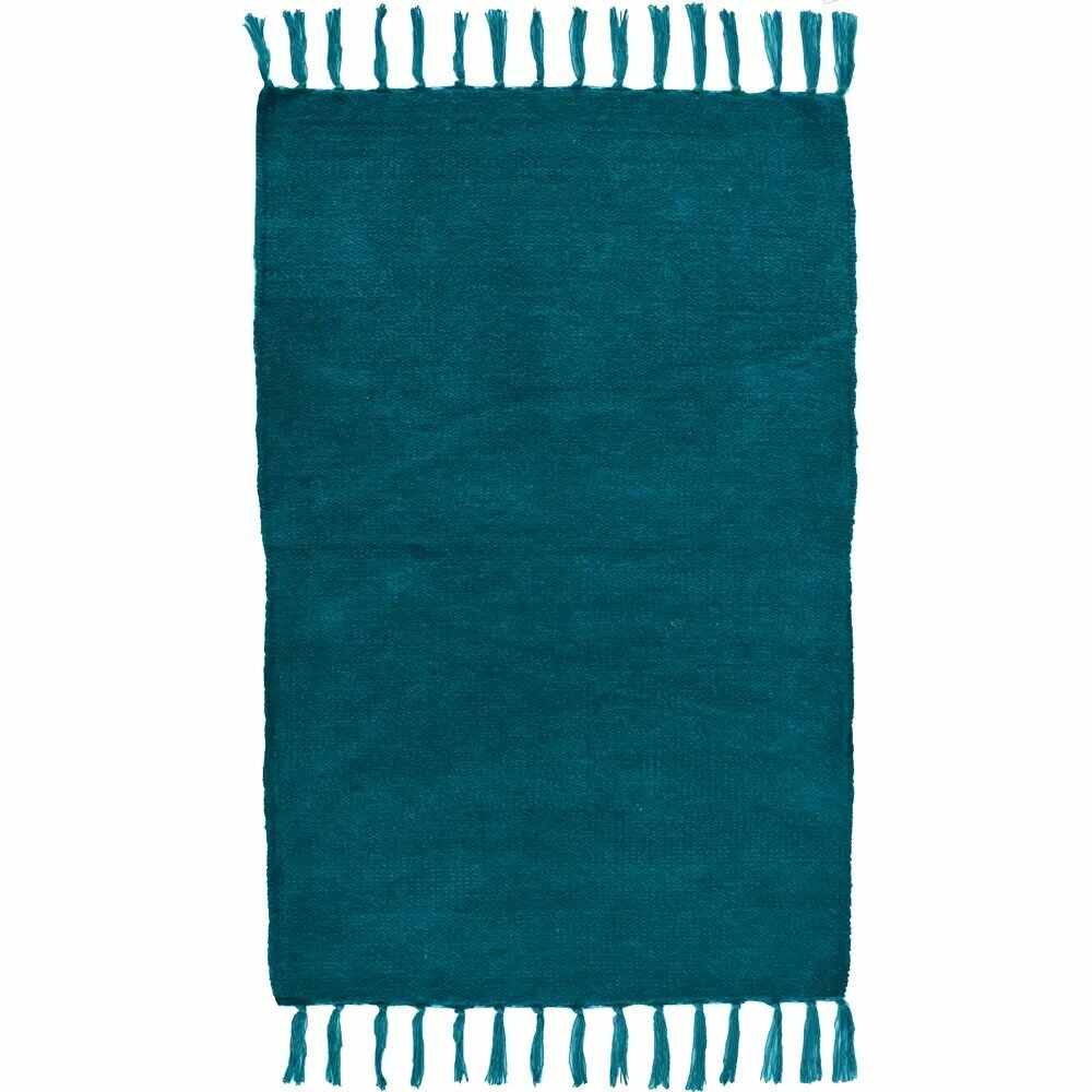 Коврик декоративный хлопок Inspire Manoa 50x80 см цвет голубой