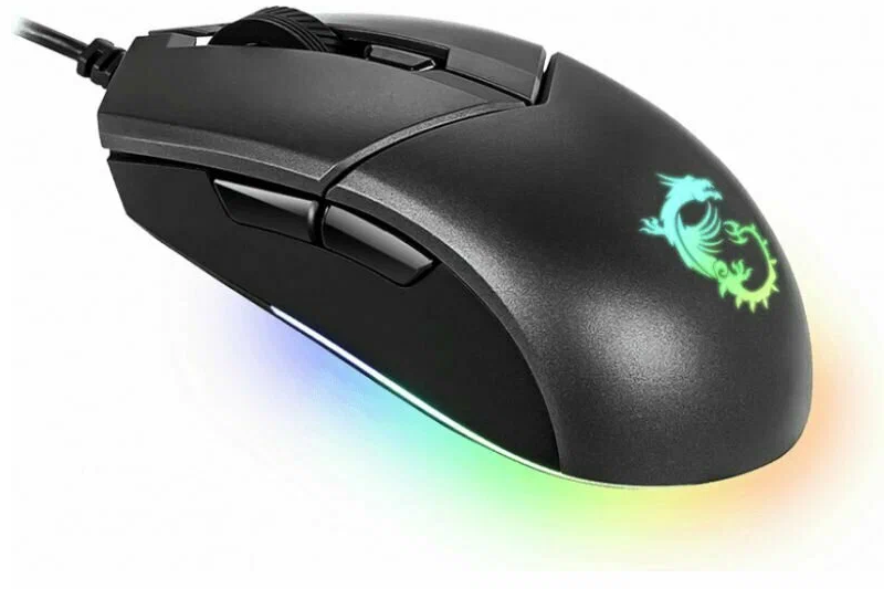 Мышь проводная игровая MSI Clutch GM11 (5000dpi) (Черный) — фото 1