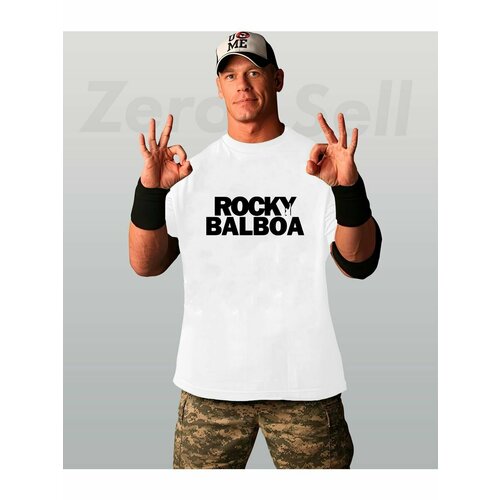 Футболка Zerosell rocky balboa Рокки Бальбоа, размер 5XL, белый