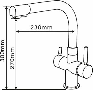 Смеситель для кухни Seaman Barcelone SSL-5383 water polish