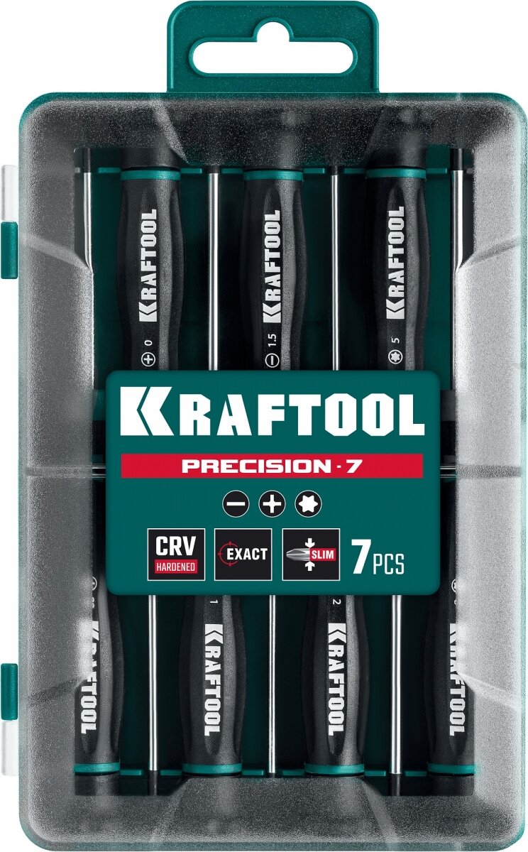 Набор отверток для точных работ KRAFTOOL Precision 7 арт. 25686