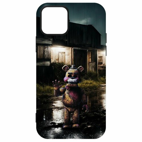 Чехол-накладка Krutoff Soft Case фнаф (FNAF) - Фредди под дождем для iPhone 12 Pro черный чехол накладка krutoff soft case фнаф fnaf фредди под дождем для iphone 11 черный