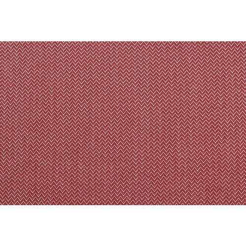 Ткань Жаккард-стрейч бело-красный в ёлочку, ш152см, 0,5 м