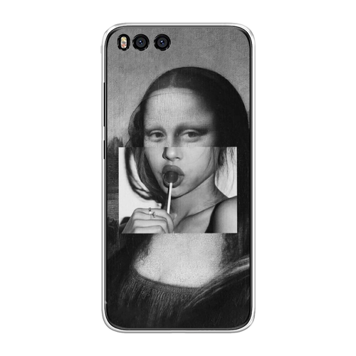 Силиконовый чехол на Xiaomi Mi 6 / Сяоми Ми 6 Mona Lisa sucking lollipop